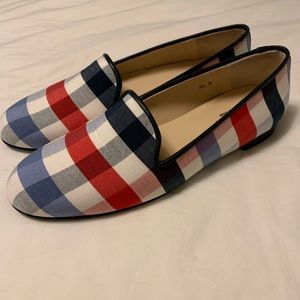 Women’s Jon Josef Gingham Loafers Size 9.5